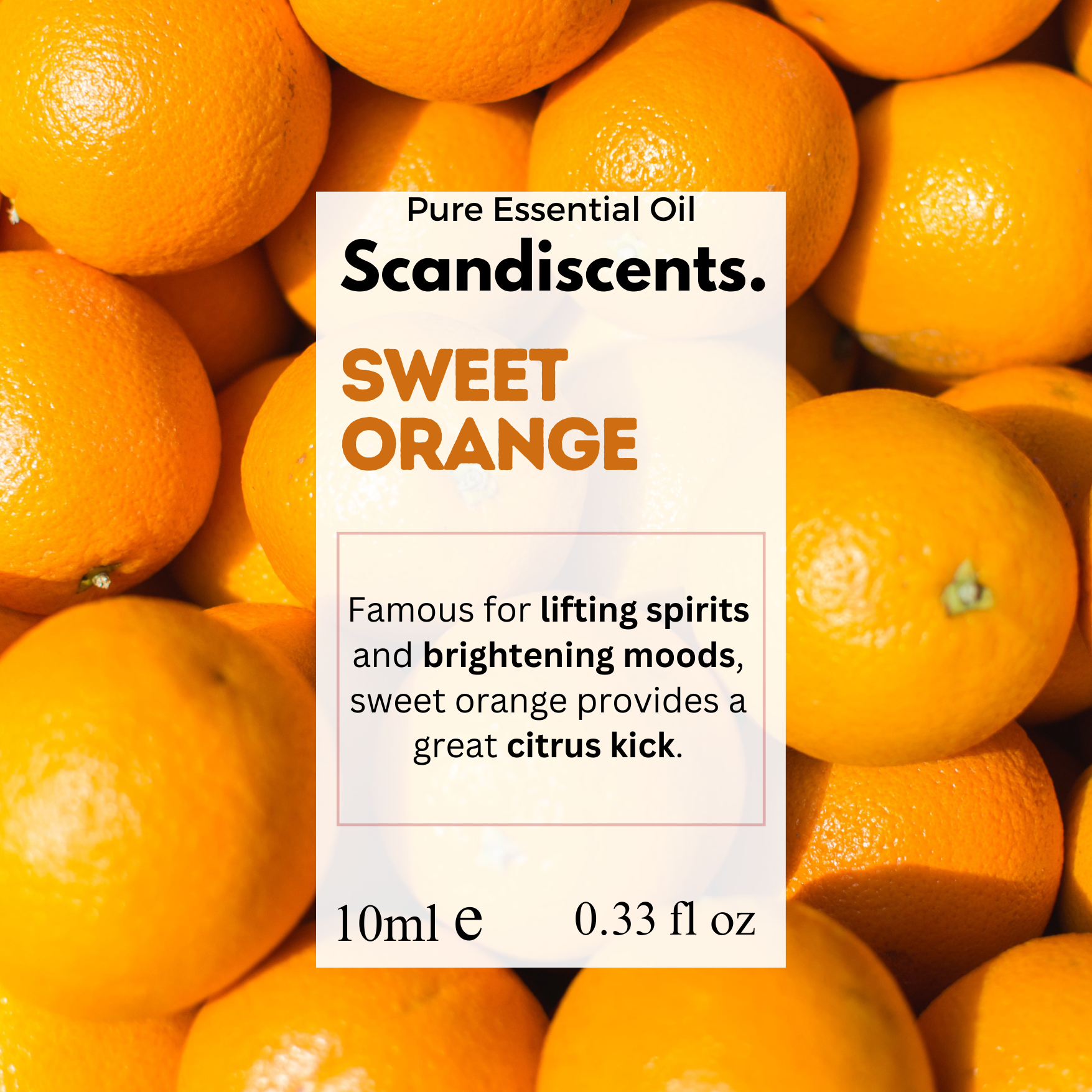 Sweet Orange - Scandiscents, waterless diffuser, essential oils, fragrance oils